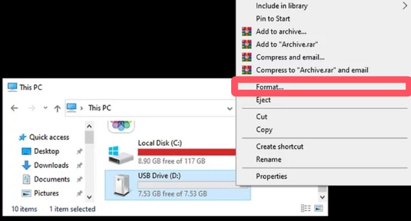 Formater Flash-stasjon