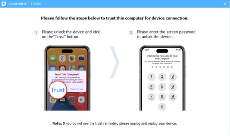 Stol på datamaskinen Apeaksoft