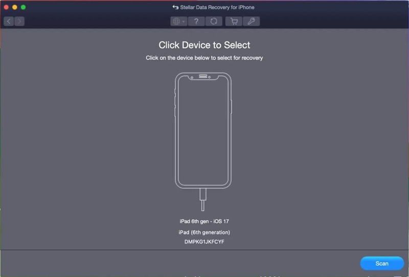 Stellar Data Recovery iPad