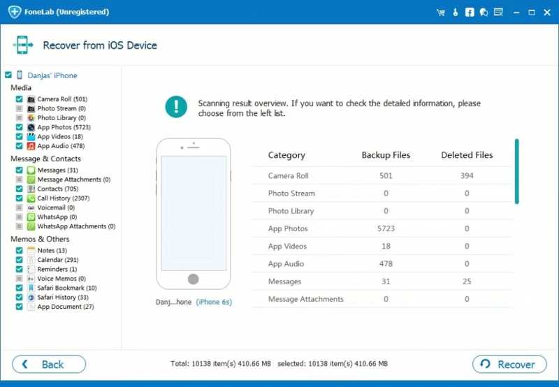 Appgeekerin iOS-tietojen palautus