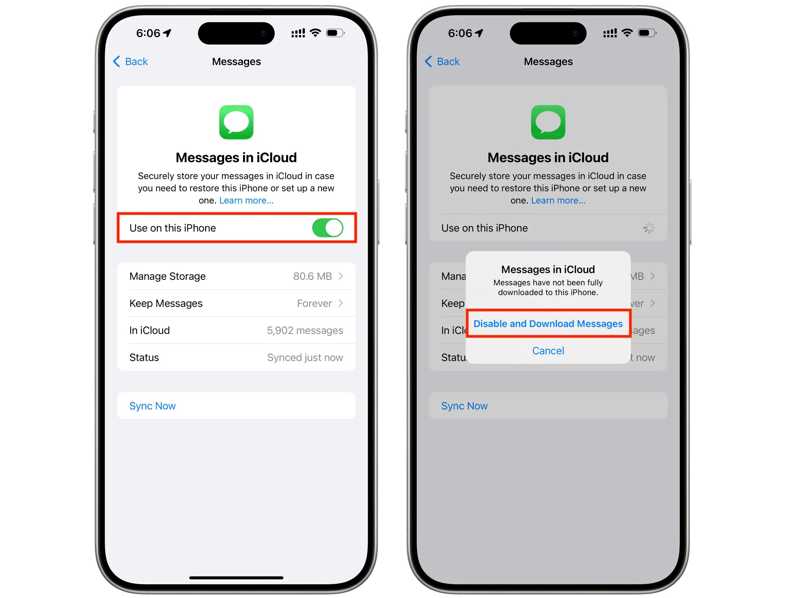Восстановить SMS из iCloud