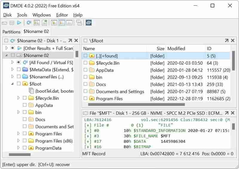 Dmde Recovery