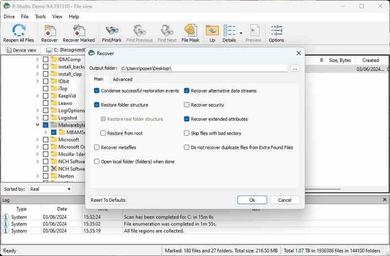 Output Folder Rstudio