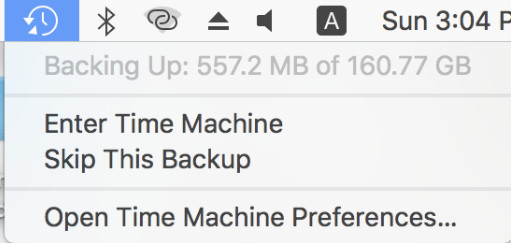 Entrar en Time Machine