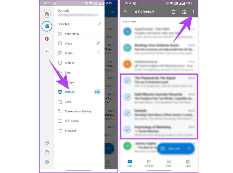 Recover Outlook Mobile
