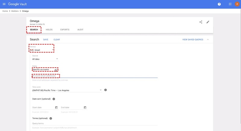 Google Vault wiederherstellen