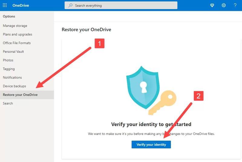 Restore Your Onedrive