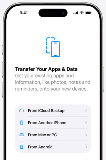 From Icloud Backup After Factory Reset