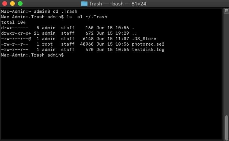Terminal Trash Ls