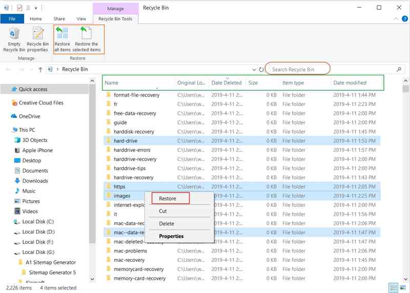 Recover Deleted Files From Recycle Bin
