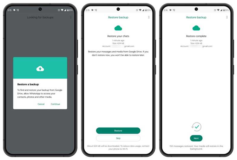 Whatsapp Yedeklemesini Geri Yükle