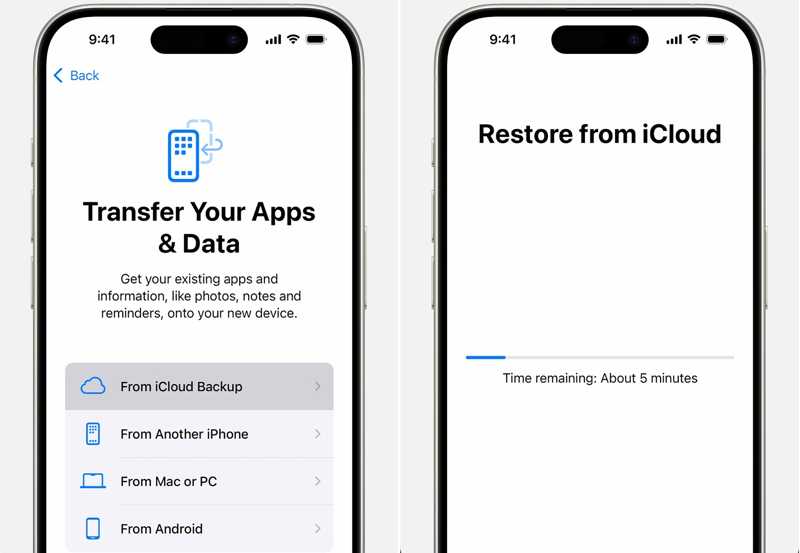 Fotó iCloud biztonsági mentés helyreállítása