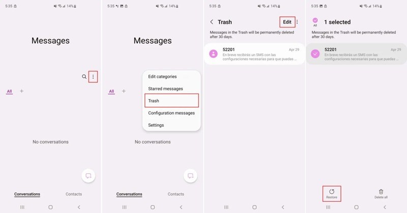 Samsungin viestit
