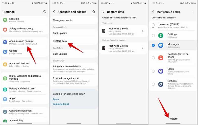 Samsung Cloud-melding