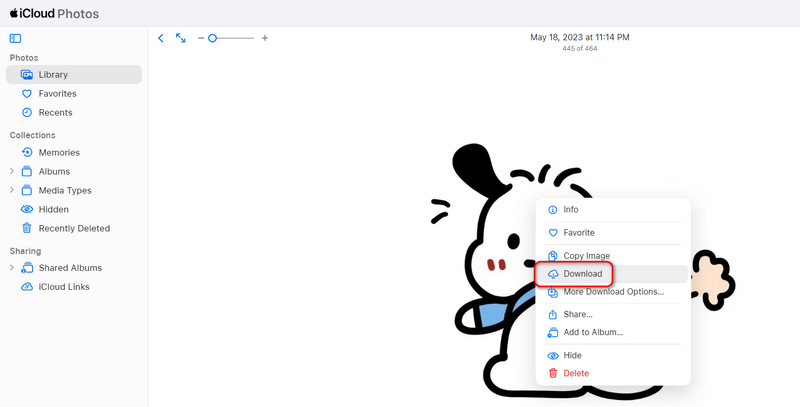 Télécharger des photos depuis iCloud Photos
