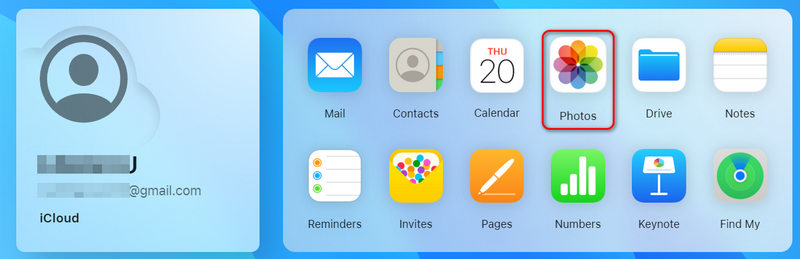Ouvrir iCloud Photos