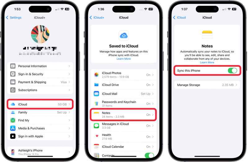 Notizen herunterladen