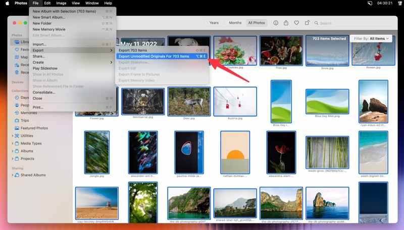 Télécharger Photos iCloud sur Mac