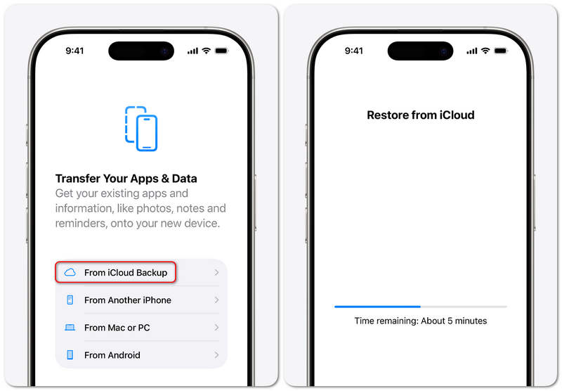 Obnovení dat z iCloudu do iPhonu