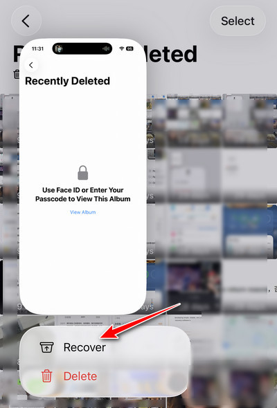 iPhone'da Yakın Zamanda Silinen Tek Bir Fotoğrafı Kurtarma