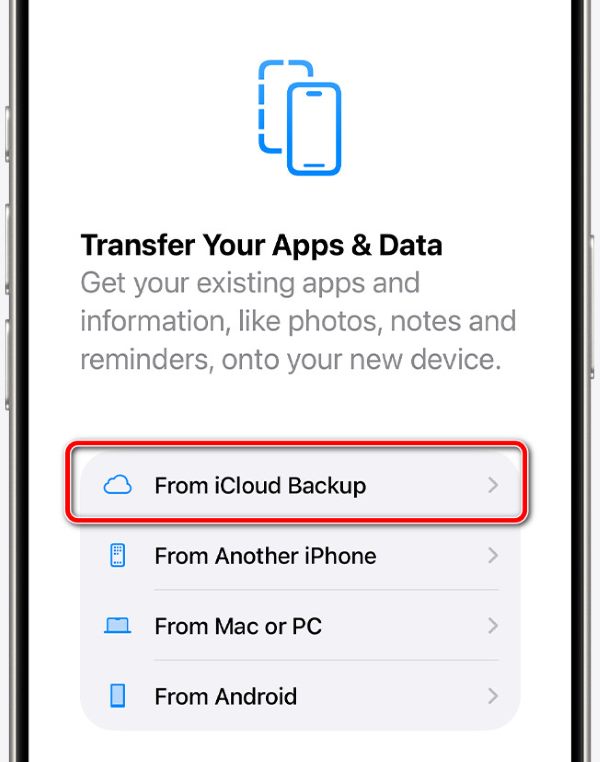 iCloud biztonsági mentés