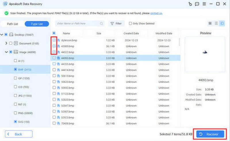 Gjenopprett klistrelapper Apeaksoft