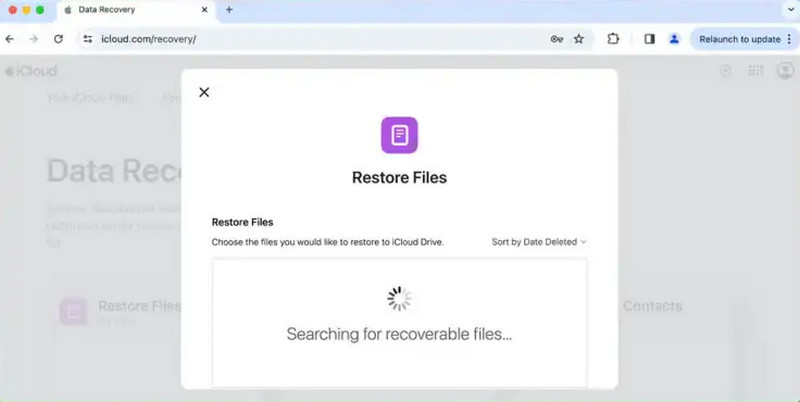 使用 iCloud 恢复废纸篓