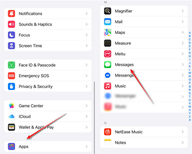 Berichten vinden in de instellingen