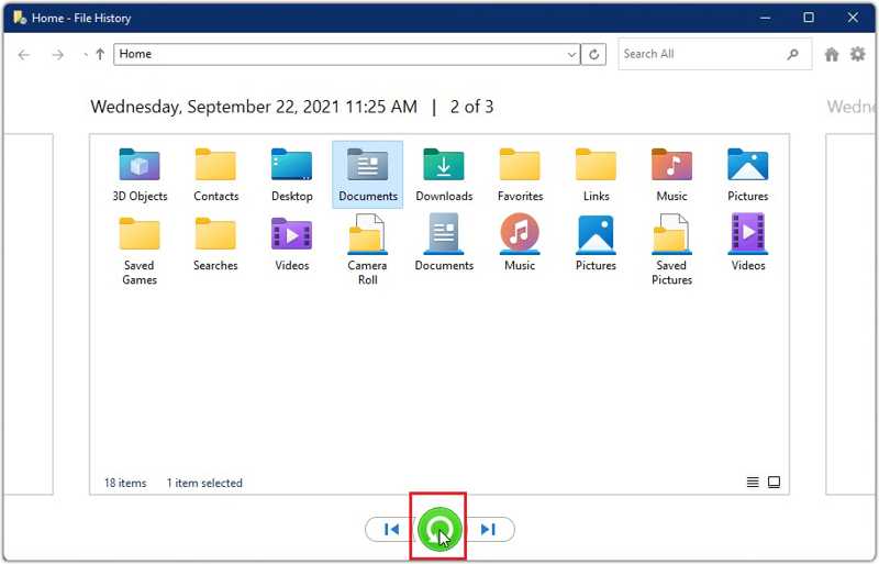 Recover Document File History
