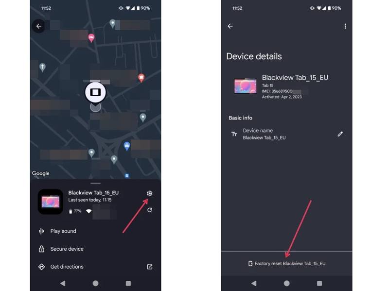 Android端末検索アプリをリセットする