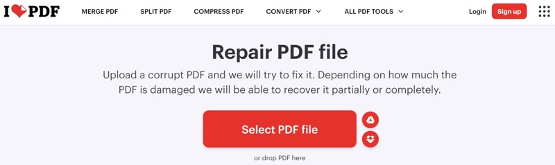 Repair PDF Online