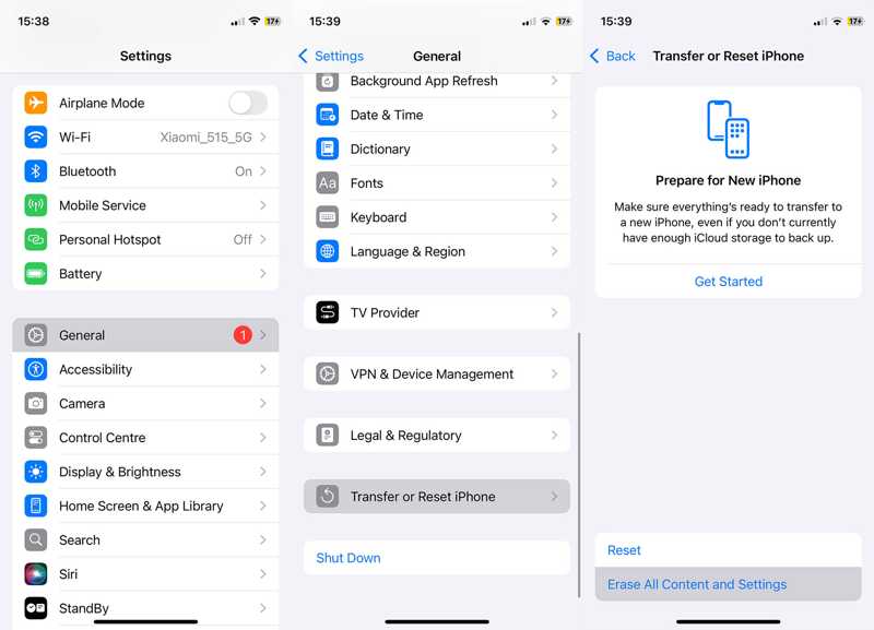 Сброс настроек iPhone/iPad к заводским настройкам