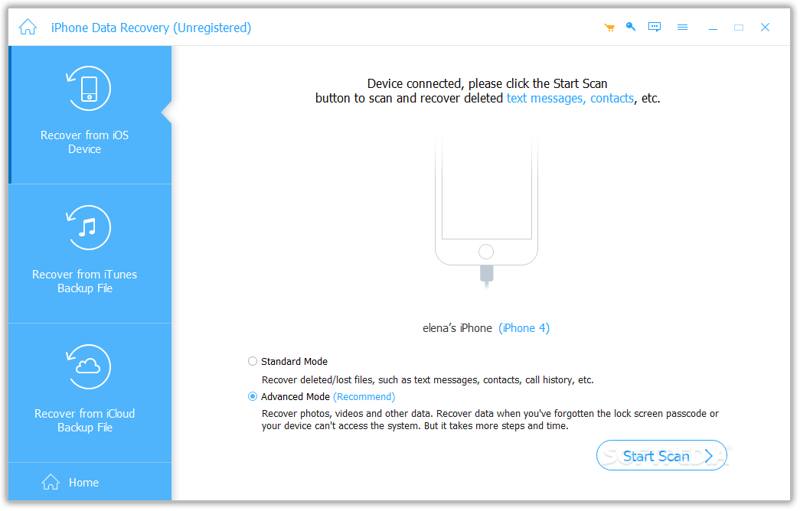 Gjenopprett iOS-enhet