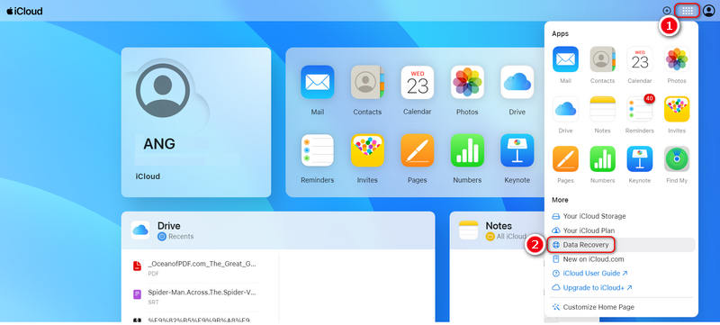 iCloudログイン