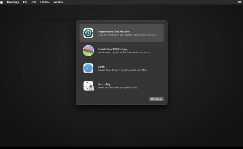 Time Machine wiederherstellen