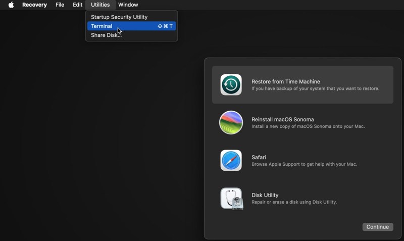 Run Terminal In Recovery Mode Scaled