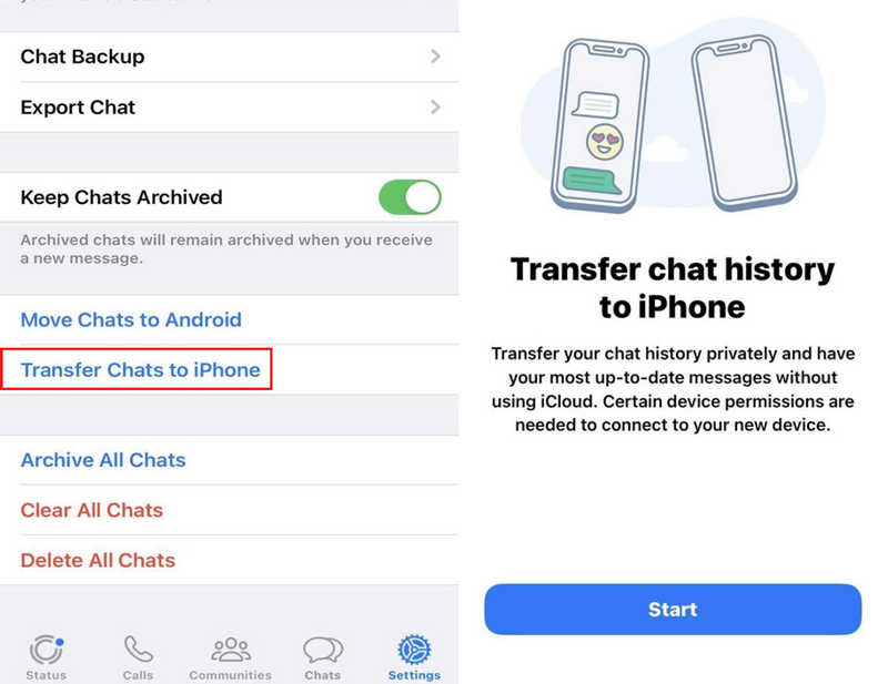 在 iOS 上导入 WhatsApp 聊天记录