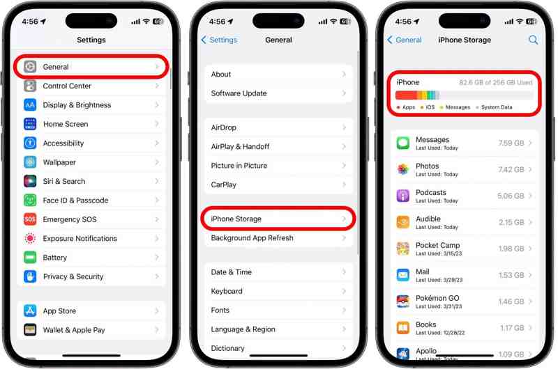 iPhone Storage