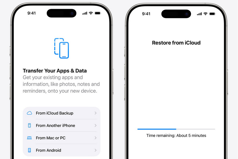 Ripristina il backup di iCloud