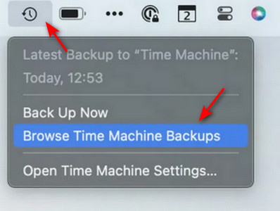 Restaurar desde una copia de seguridad de Time Machine