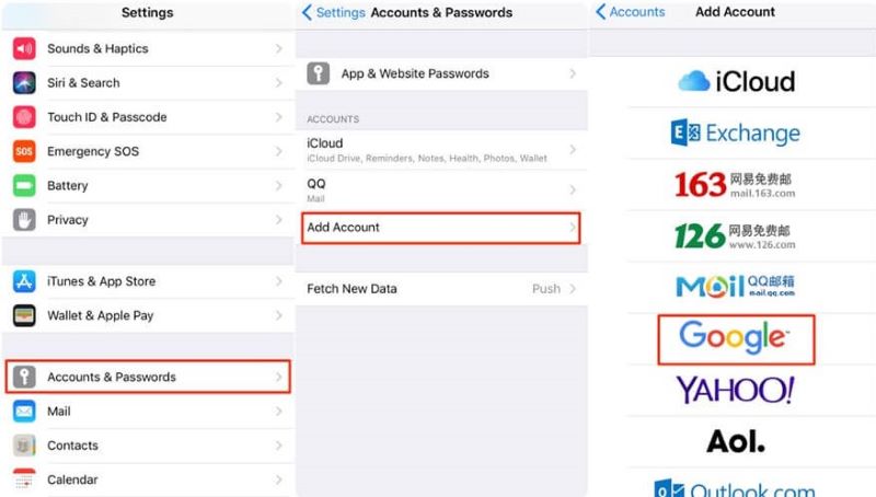 Restore Contacts From Google iPhone