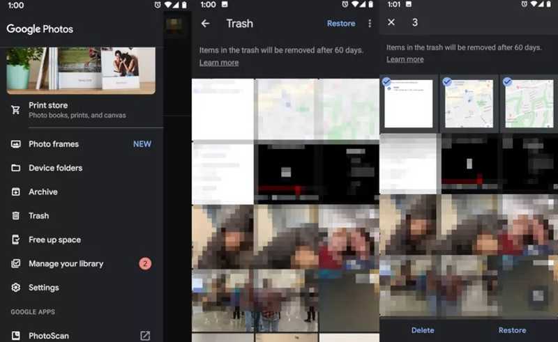 Screenshot di Google Foto