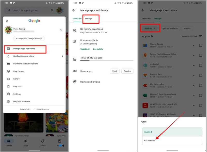 Aplicaciones eliminadas de Play Store