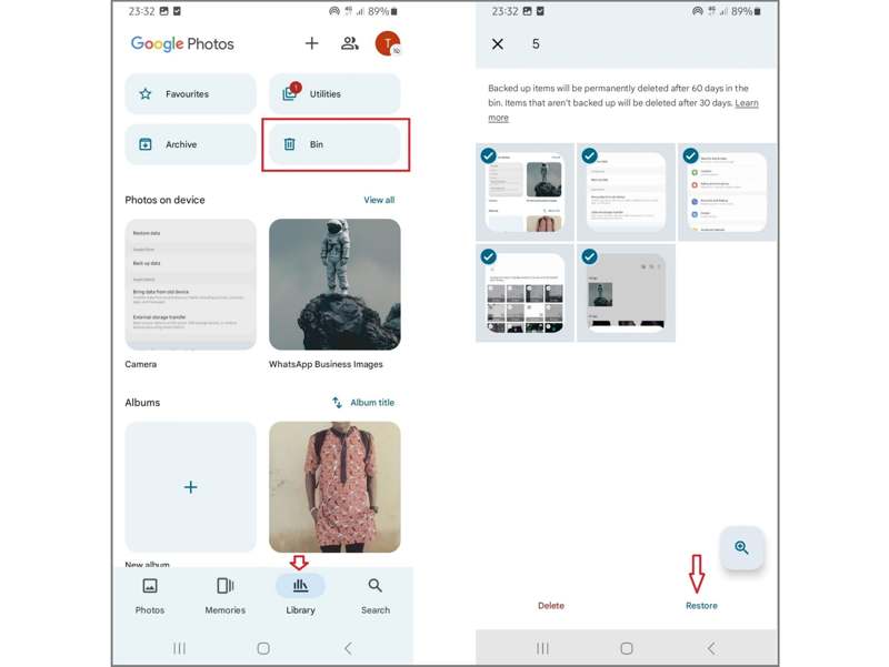 Palauta kuva Google Kuvat