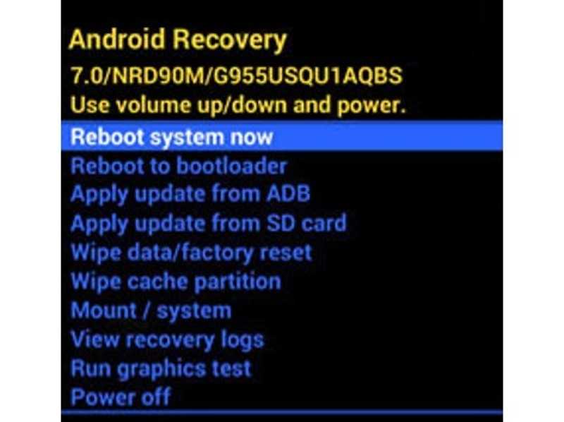 Salir del modo de recuperación de Samsung