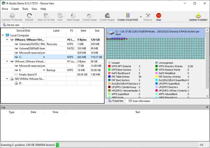 r Studio Windows-skanning