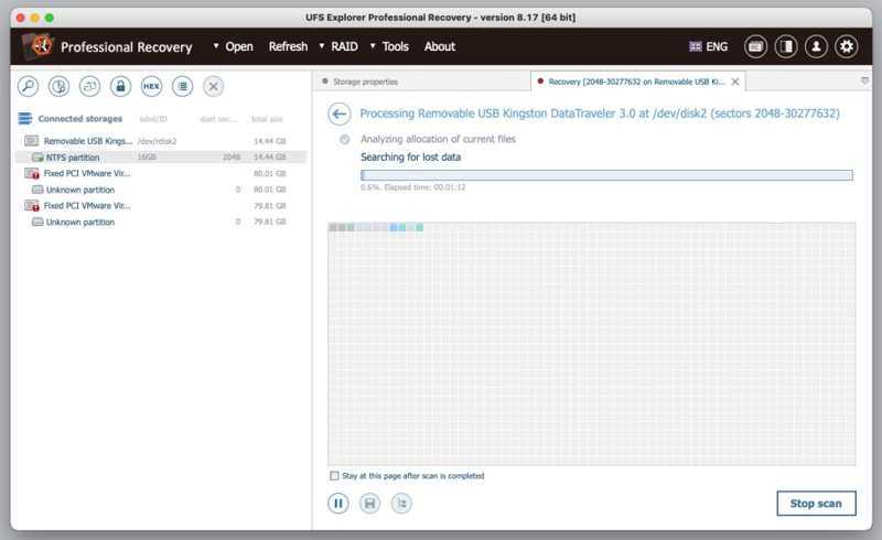 UFS Recovery Progress