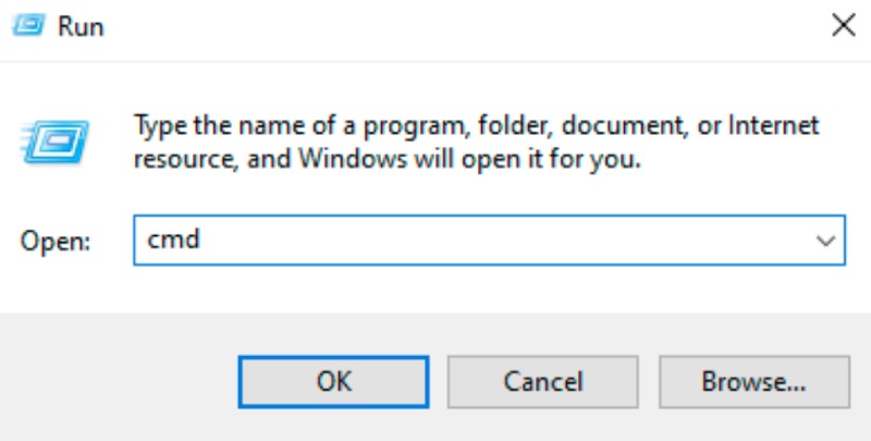 Запустить CMD Windows