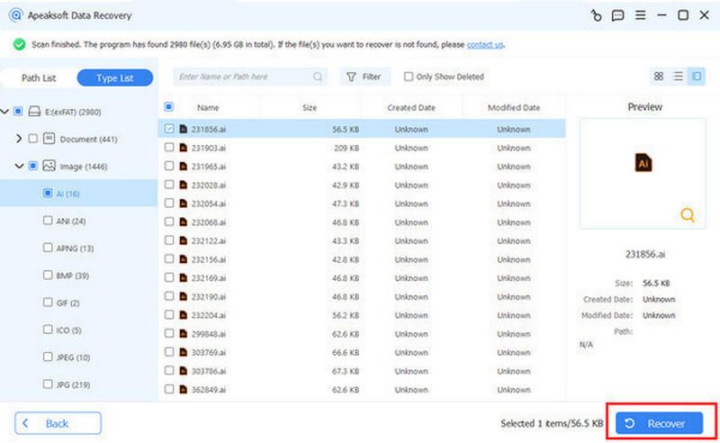 Восстановление данных SDHC Apeaksoft