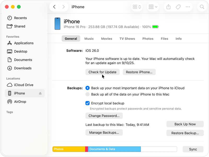 Update Finder